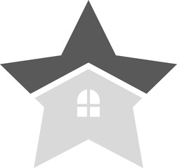 star house logo, real estate logo