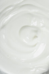 Fresh sour cream texture .