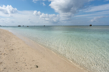 Obraz premium 多良間島と透き通る海のビーチ