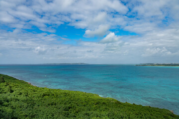 宮古島の島々と海