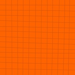 orange grid background.