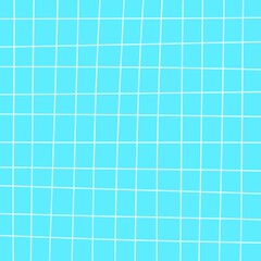 Blue grid background.