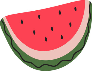 Cute Cartoon Bear with watermelon
