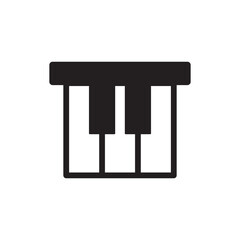 piano vector illustration