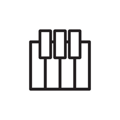 piano vector illustration