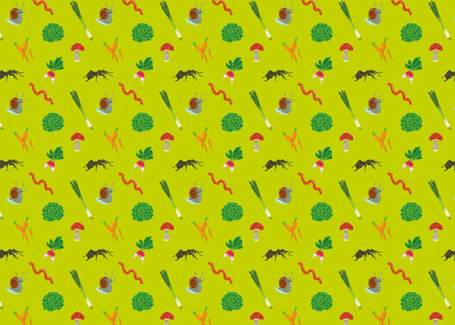 Spring garden's pattern, inspiration wallpaper