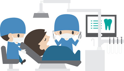 Dental care unit in hospital .