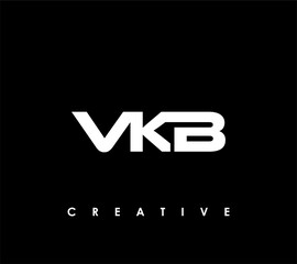 VKB Letter Initial Logo Design Template Vector Illustration