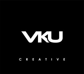 Fototapeta na wymiar VKU Letter Initial Logo Design Template Vector Illustration