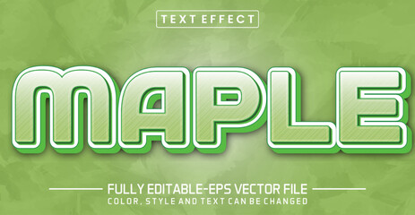 Editable Maple text effect - Maple text style theme