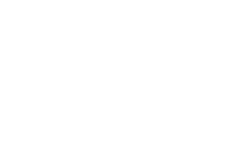 White clouds isolated on black background.