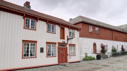 centre ville de Trondheim en Norvège, Gamle Bybro Bryggene i Trondheim