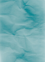 Creased paper texture. Distressed overlay. Wrinkled noise. Blue color grain dust scratches on light...