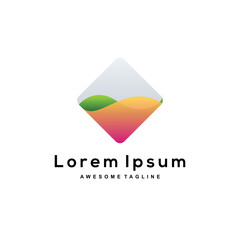 gradient logo design colorful