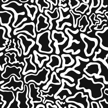 Deformed wavy dope word seamless pattern wallpaper.Vector graphic illustration.Trippy lettering,dope seamless pattern wallpaper print concept