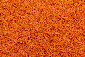 Stringy texture of kitchen scraper sponge