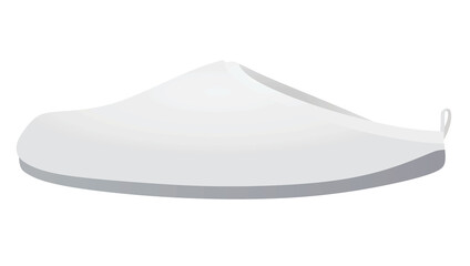 White home footwear. vector illustration