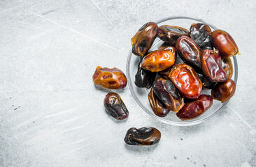 Dates in bowl.