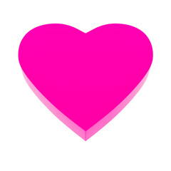 3D Heart Shaped Boxes Render Valentine's elements PNG