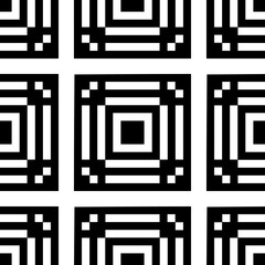 Ethnic ornament. Tribal wallpaper. Embroidery background. Ethnical folk image. Tribe motif. Ancient mosaic. Digital paper, web design, textile print, backdrop. Seamless abstract art. Vector artwork.