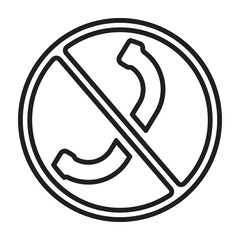 no phone icon, cellphone prohibited, off mobile please