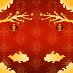 Chinese Lunar New Year Background 