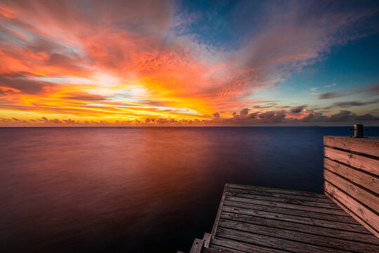 Sonnenuntergang im indischen Ozean (Malediven) - Sunset in the Indian Ocean