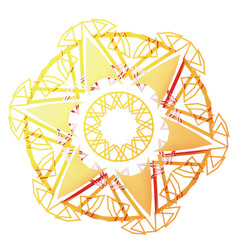 Fototapeta premium Gold Ornament in Polar