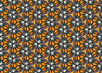 Abstract geometric surface pattern design. Illustration abstract colorful geometric shape seamless pattern background. Use for fabric, textile, home interior decoration elements, upholstery, wrapping.