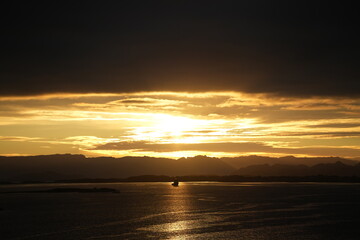Sonnenaufgang in der Nähe von Stavanger in Norwegen