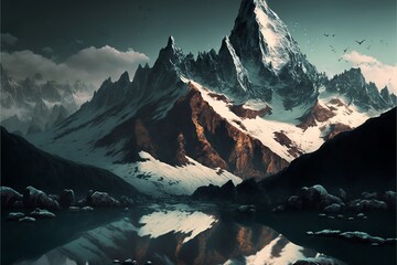 beautiful winter mountains