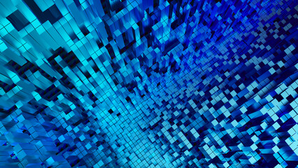 Digital background with rectangular bars of different heights