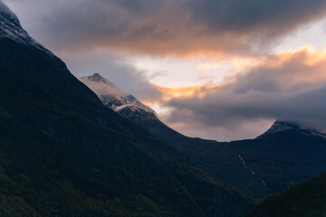 Morgenstimmung im Geiranger Fjord