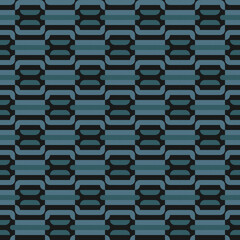 Naklejka premium seamless blue victorian geometric pattern with mosaic ornament