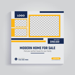 Real estate Instagram social media post banner template