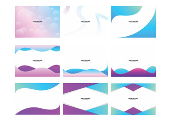 Graphic design banners set template