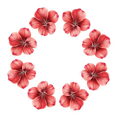 Vector flowers frame. Beautiful wreath. Elegant floral collection with isolated blue,pink leaves and flowers, hand drawn watercolor. Design for invitation, wedding or greeting cards