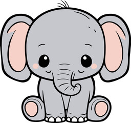 Elephant Baby Animal From Jungle Safari Baby Animal
