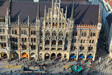 Glockenspiel at the New Town Hall, Marienplatz, Munich, Germany