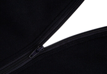 Zipper on a knitted sweater