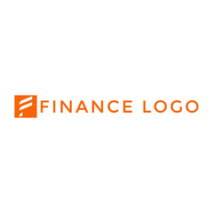 Simple finance F letter logo  modern finance logo template