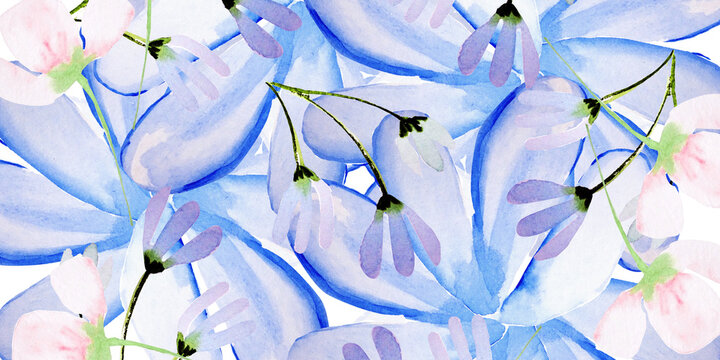Sfondo floreale  miscuglio di fiori primaverili
