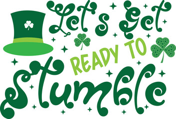 Naklejka premium St Patrick's Day Retro Svg Bundle, Svg File, Png File, Svg Cut Files, Funny Svg Cut Cile, Cut Files For Cricut, Funny Svg, Downloadable File, Digital File, Silhouette Cut File, St Patrick's Day Svg, 