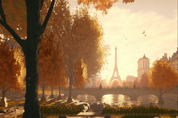 Obraz premium autumn in the Paris