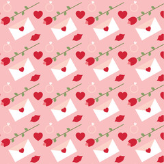 Valentine's day pattern love