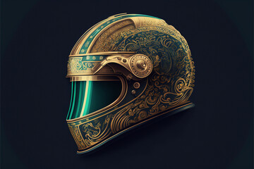 Helmet, Generative AI, Illustration