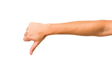 caucasian hands gesturing isolated on a white background