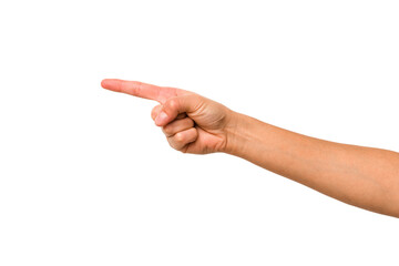 caucasian hands gesturing isolated on a white background