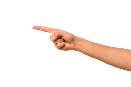 caucasian hands gesturing isolated on a white background