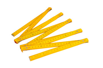 Measuring tape isolated on white background